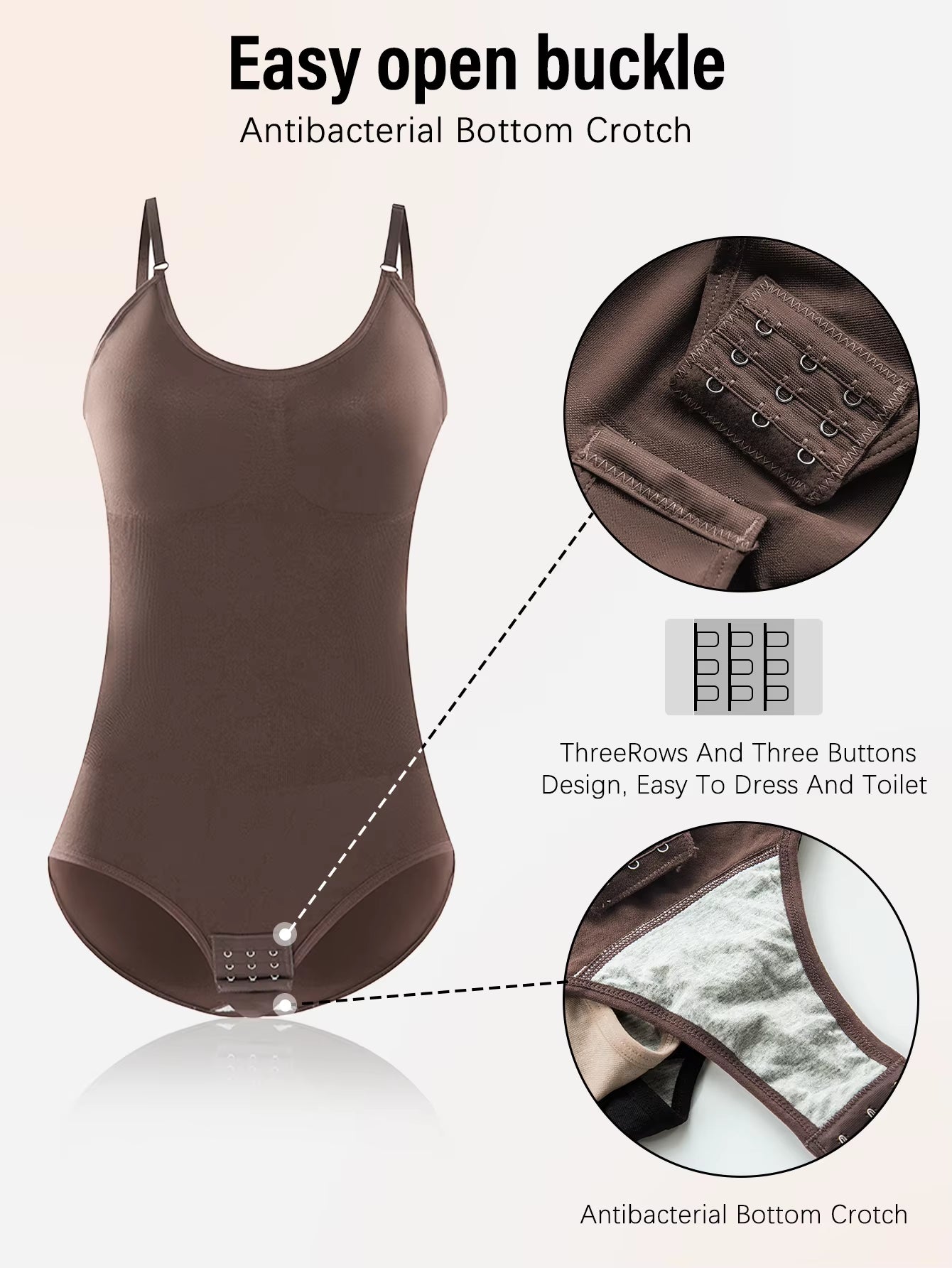 Women'S Sexy Shapewear Seamless Slimming Butt Lifter Full Body Shaper Smooth Out Bodysuit Open Crotch High Elastic Body Suits